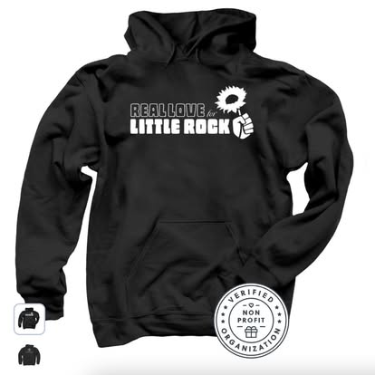Black Real Love for Little Rock hoodie
